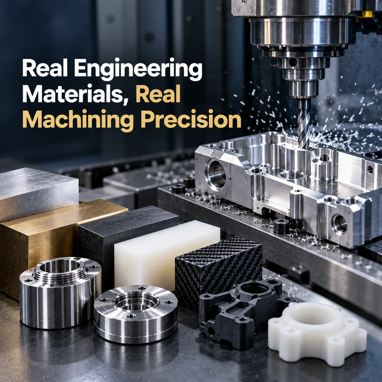 Precision machined aluminium components
