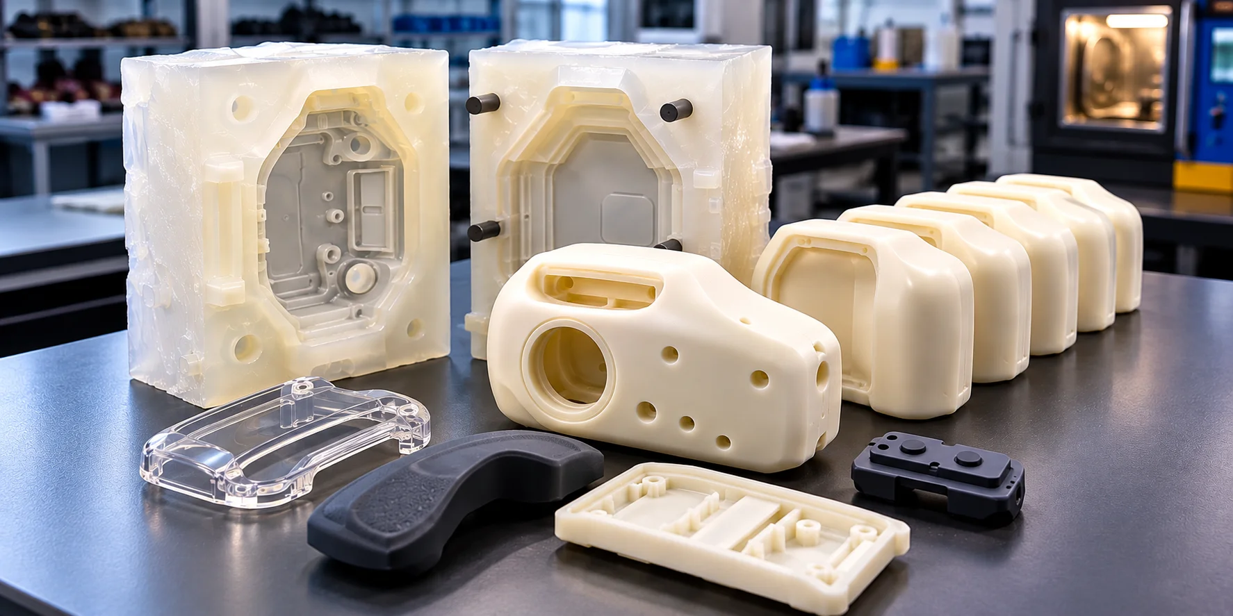 Vacuum cast polyurethane parts finished to a cosmetic standard